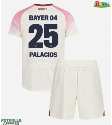Bayer Leverkusen Exequiel Palacios #25 Bortaställ Barn 2025-26 Kortärmad (+ Korta byxor)
